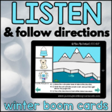 Winter Listen and Follow Directions with AUDIO |  Boom Cards™