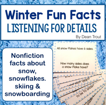 Preview of Winter | Listening Comprehension Upper Elementary
