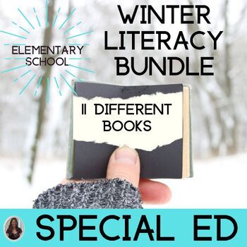 Preview of 11 Winter Read Alouds with Activities for Special Education Print and Digital