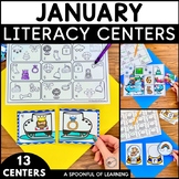 Winter Literacy Centers for Kindergarten