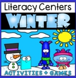 Winter Literacy Centers - Over 18 Early Literacy Games & A