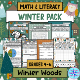 Winter Literacy & Math Activities - Winter Woods Theme - G