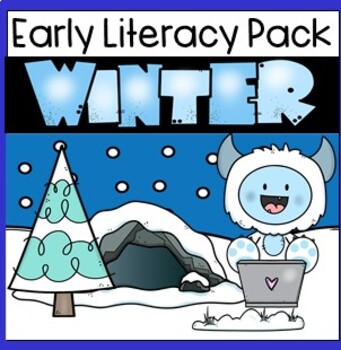 Preview of Winter Literacy Pack - Printable Centers, Digital Games & Emergent Readers.