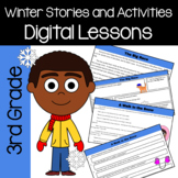 Winter Literacy Reading Comprehension 3rd grade PDF + Goog