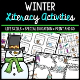 Winter Literacy - Special Education - Life Skills - Print 
