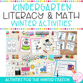 Winter Kindergarten Literacy and Math Activities Bundle
