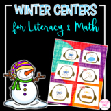 Kindergarten Winter Centers for Literacy and Math