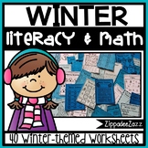 Worksheets for Winter ELA Literacy and Math Activities