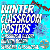 Winter Classroom Posters! - Winter Classroom Decor - Bulle