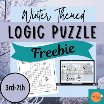 Preview of Winter Logic Puzzle FREEBIE