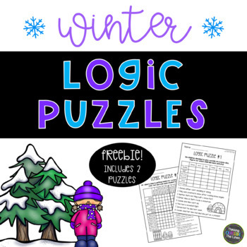 Preview of Winter Logic Puzzles Freebie