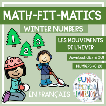 Preview of Winter MATH-FIT-MATICS Numbers 0-20 - French