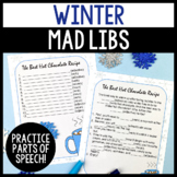 Winter Mad Libs Parts of Speech Grammar Activity