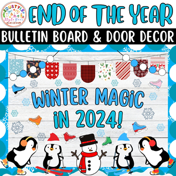 Preview of Winter Magic in 2024!: January And Christmas Bulletin Boards And Door Decor Kits