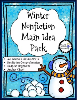 Preview of Winter Main Idea Nonfiction Pack