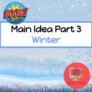 Preview of Winter Main Idea Part 3 Text Structures Boom Cards™️ Speech Therapy