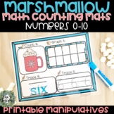 Winter Marshmallow Counting Mats | Math Centers Preschool 