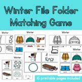 Winter Matching Game! (File Folder for Special Education P