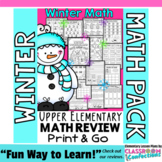 Winter Math: Worksheets: 4th Grade No-Prep Winter Math