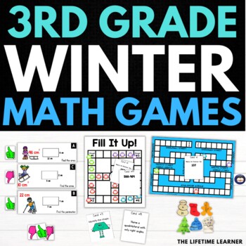 Preview of Winter Math Activities 3rd Grade | Winter Math Games