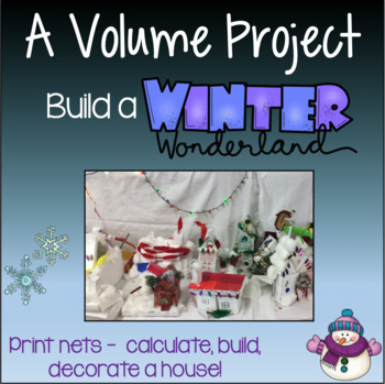 Preview of Winter Math Craft Activities 5th Grade