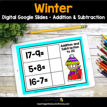 Preview of Winter Math Activities | Basic Math Facts | Addition and Subtraction