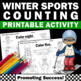 Winter Coloring Sheets Morning Work Counting to 10 Winter 