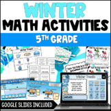Winter Math Activities | Digital Winter Activities for 5th Grade