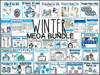 Preview of Winter Math Activities MEGA Bundle