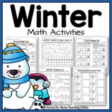 Winter Math Activities - No Prep - Just Print