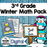 Winter Math Activities for 3rd Grade | 28 pages | DIGITAL