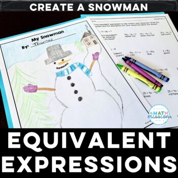 Preview of Winter Math Activity Equivalent Expressions