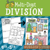 Winter Math Activity - Multi-Digit Division 4th & 5th - Ja