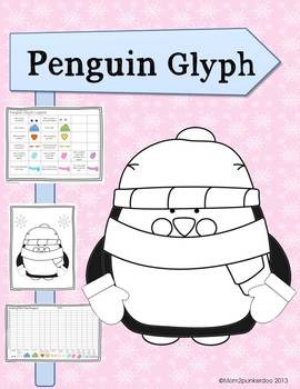 Winter Math Activity Penguin Glyph