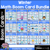 Winter Math Boom Card Bundle - Digital Task Card Center Activity