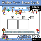 Winter Math Boom Cards - Addition to 10 - Digital Distance