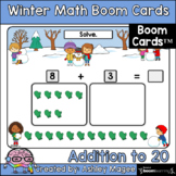 Winter Math Boom Cards - Addition to 20 - Digital Distance