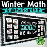 Winter Math Bulletin Board Kit with Examples of How We Use Math