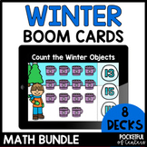 Winter Math Bundle Boom Cards™ - January Boom Cards™