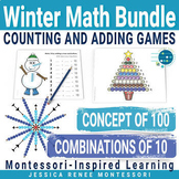 Montessori Winter Math Games: Kindergarten Number Sense to