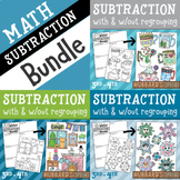 Winter Math Bundle - Up to 3-digit Subtraction W/ & Withou