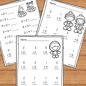 Winter Math Bundle for Kindergarten by Annie Jewell | TpT