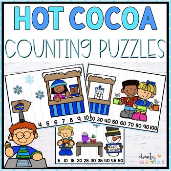 Winter Math Center Counting Puzzles {FREEBIE} by Chanty Macias | TpT