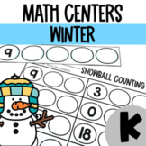 Winter Math Centers Bundle- Kindergarten (January)