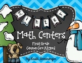 Common Core Aligned Winter Math Centers (First Grade)