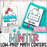 Low-Prep Winter Math Centers For Task Boxes | Number Bonds