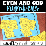 Winter Math Centers- Odd and Even Numbers