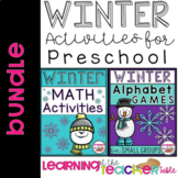Winter Math Centers and Alphabet Activities BUNDLE
