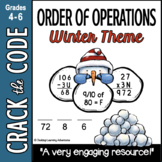 Winter Math Computation Practice Activity - Crack the Code