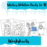Winter Math Craft | Counting and Addition Winter activity